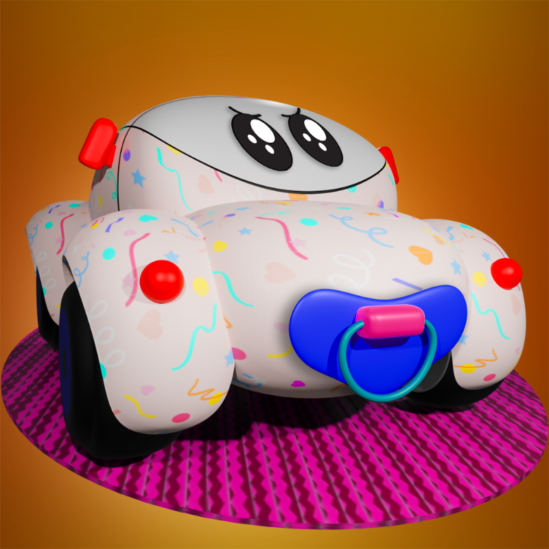 Morixels Colab #8 BabyCar #12 static token preview
