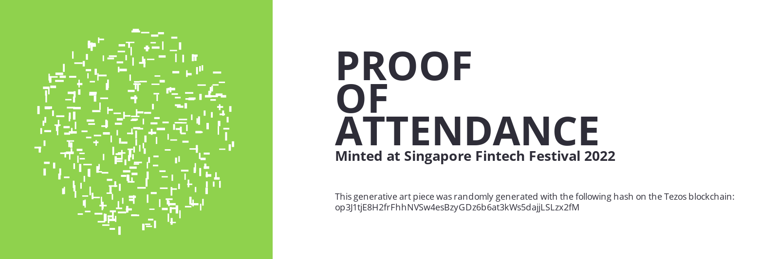 SFF2022 Proof of Attendance Token #581 static token preview