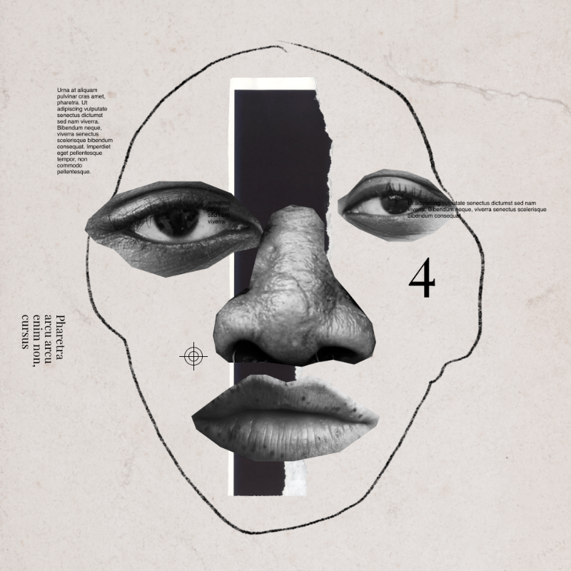 Collage faces #44 static token preview