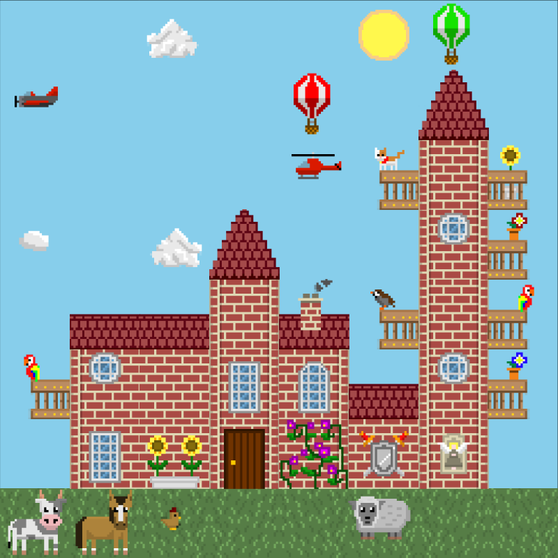 2D Mansion #532 static NFT preview
