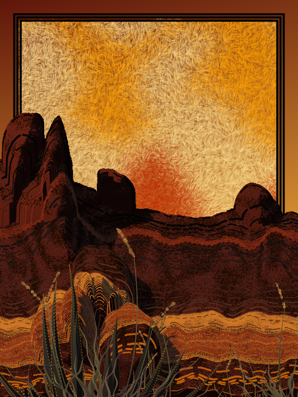 Desert Sun Rising #34 static token preview