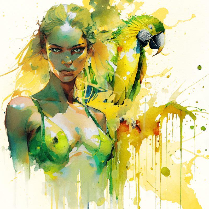 Artemis and Parrot #7 static token preview
