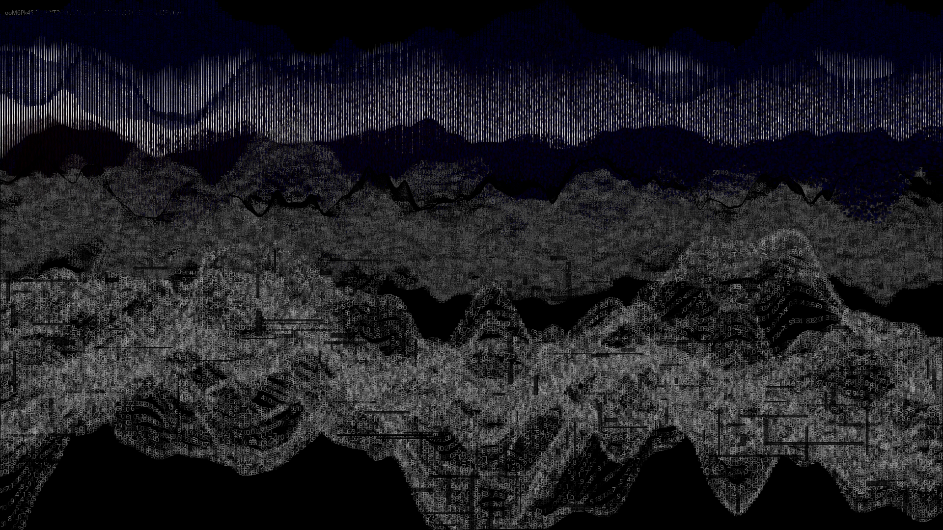 Pixel rain in a data landsacape #163 static token preview