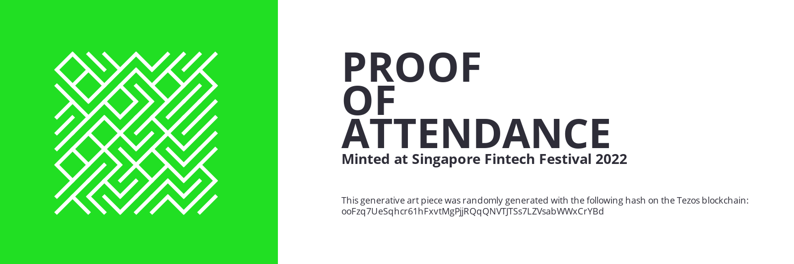 SFF2022 Proof of Attendance Token #1947 static token preview