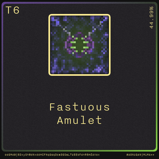 Gear for your quests - Amulet #59 static NFT preview