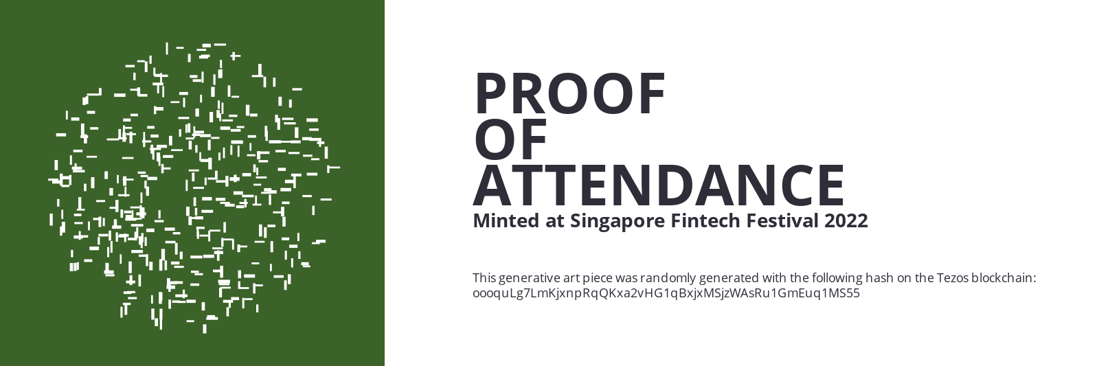 SFF2022 Proof of Attendance Token #1514 static token preview