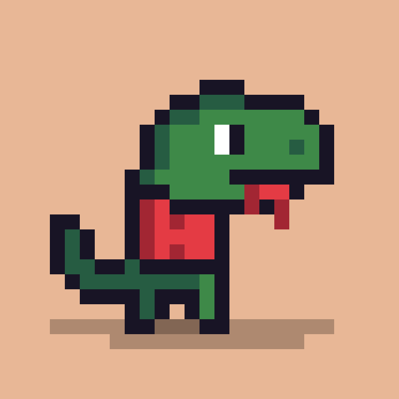 Pixel Dinos #113 static token preview