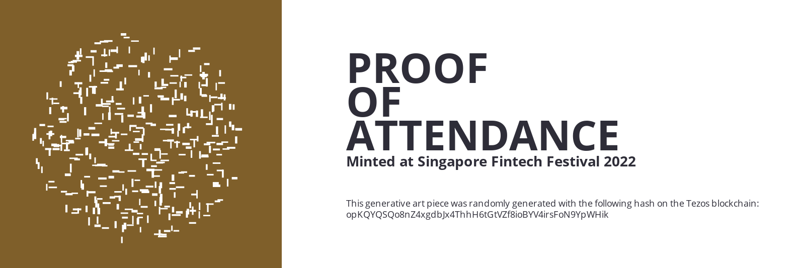 SFF2022 Proof of Attendance Token #1389 static token preview