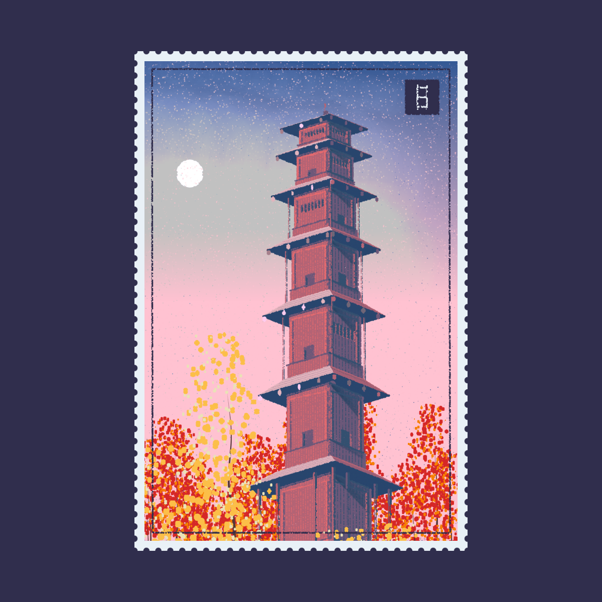 ABANDONED TEMPLE 廃寺 #108 static NFT preview