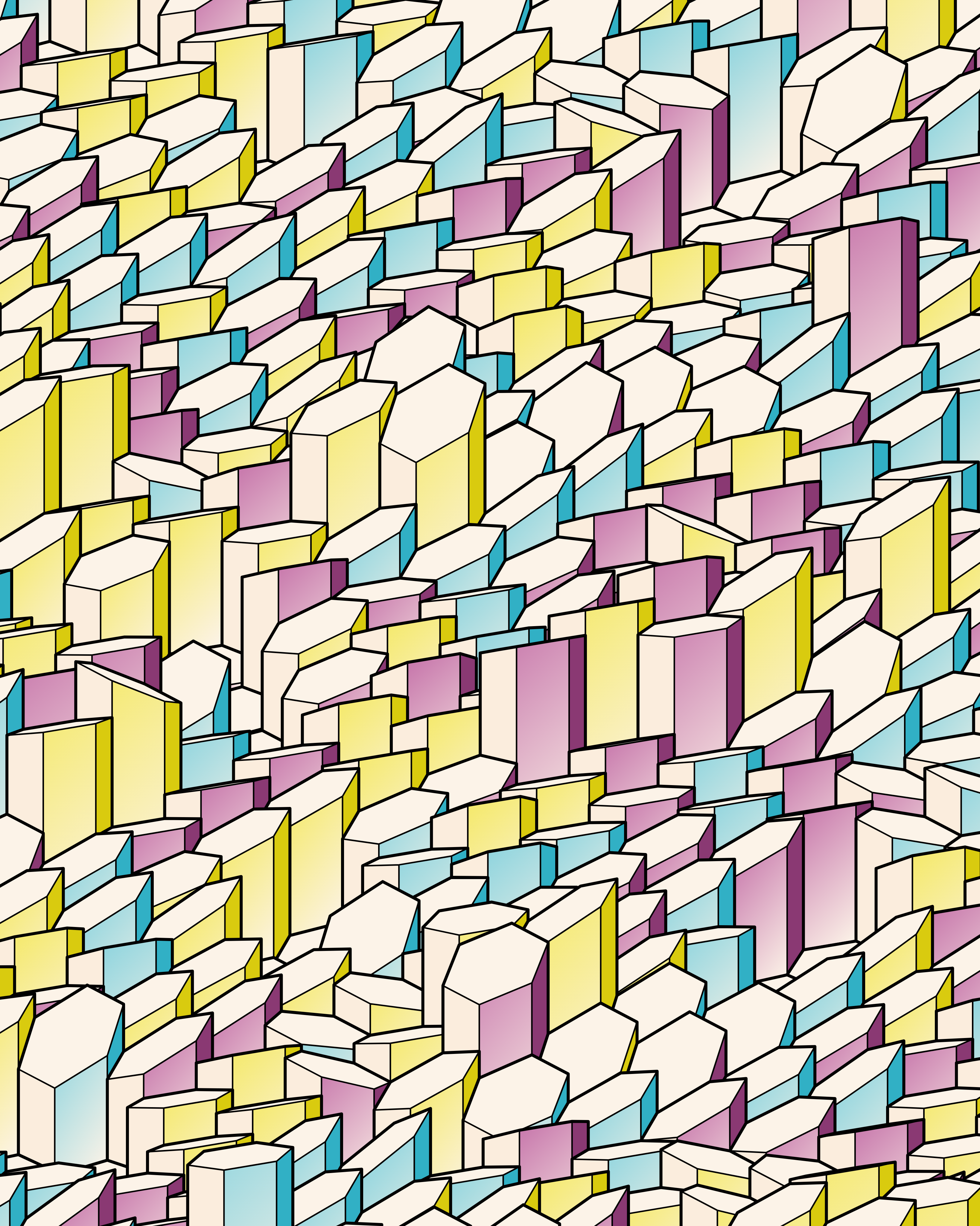 Hexagones Landscape #190 static NFT preview