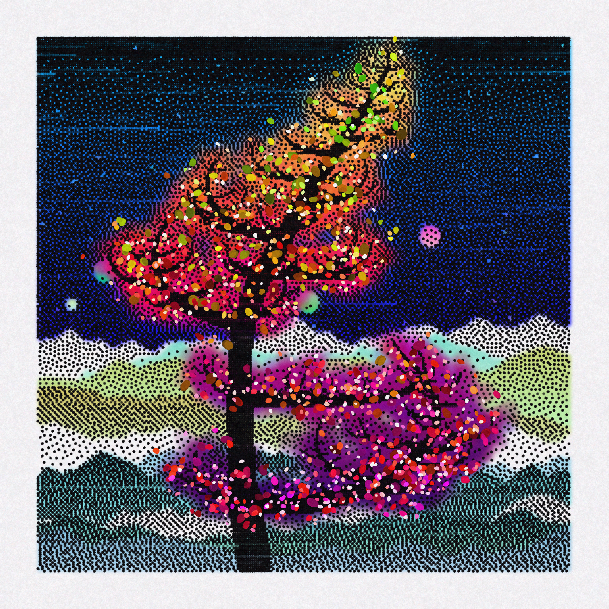 Dithered Branches #31 static NFT preview