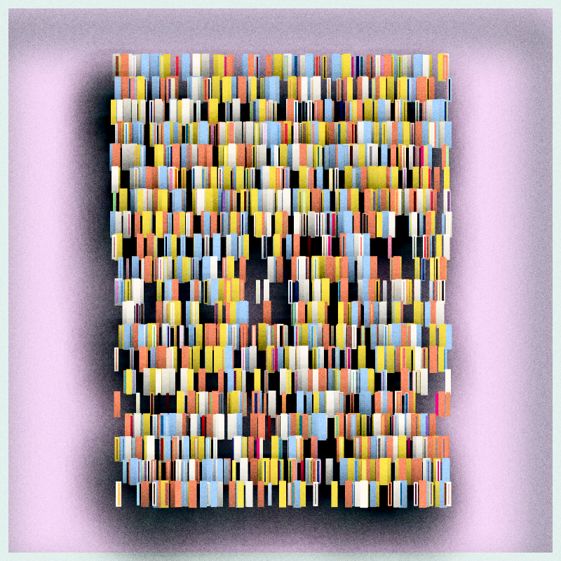 Floating Bookshelves #117 static NFT preview