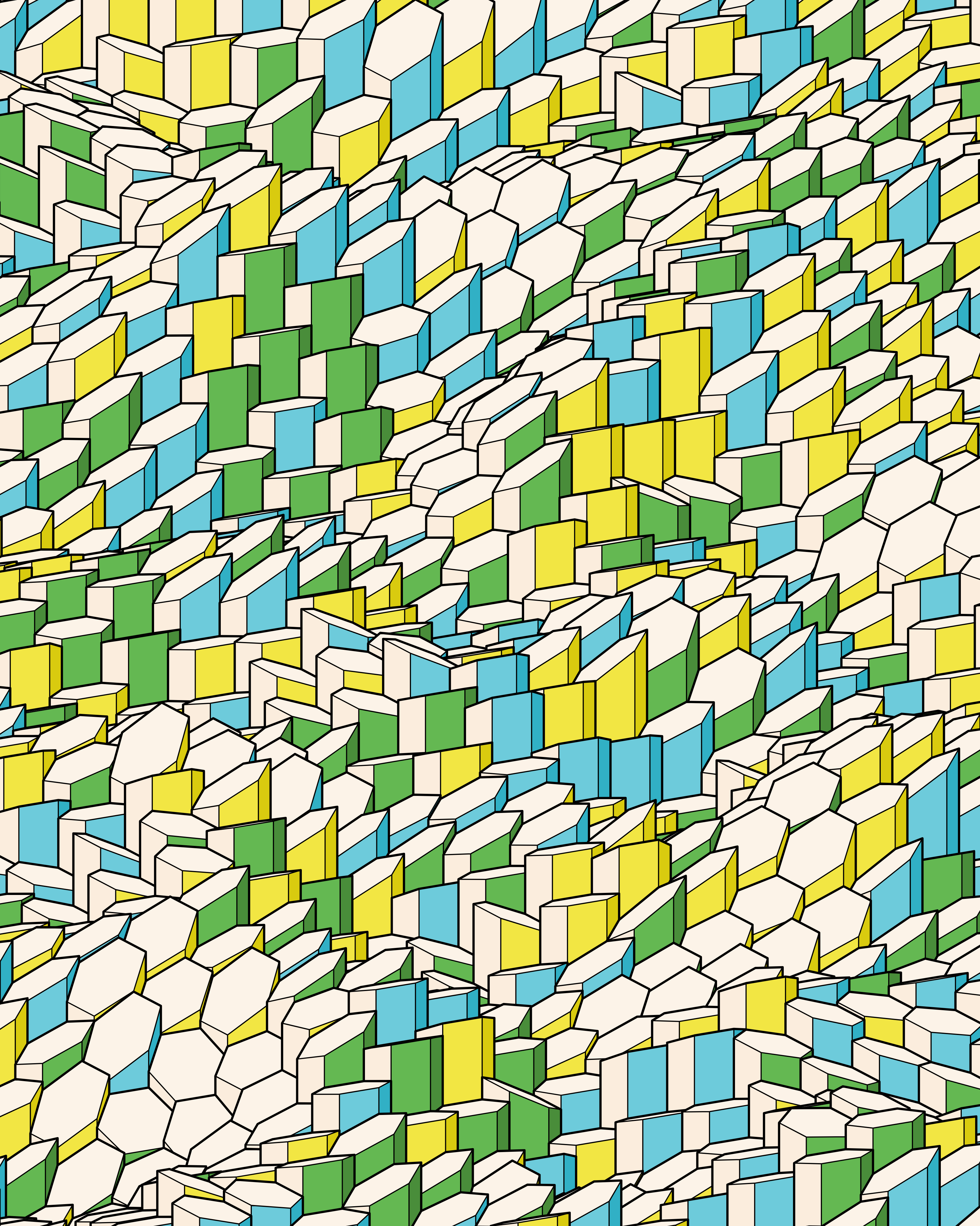 Hexagones Landscape #344 static NFT preview