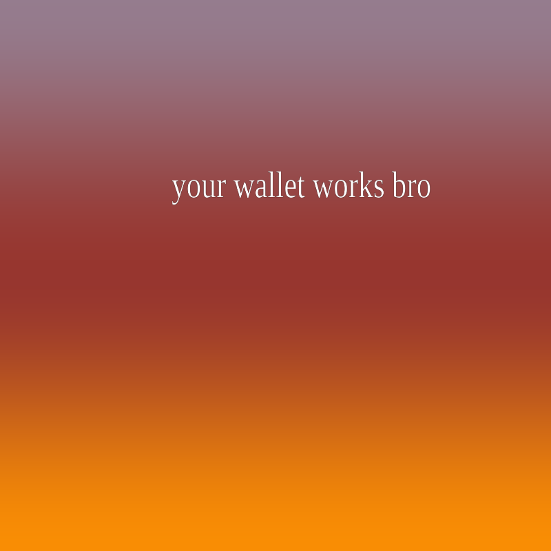 bro did your wallet works bro #7 static token preview