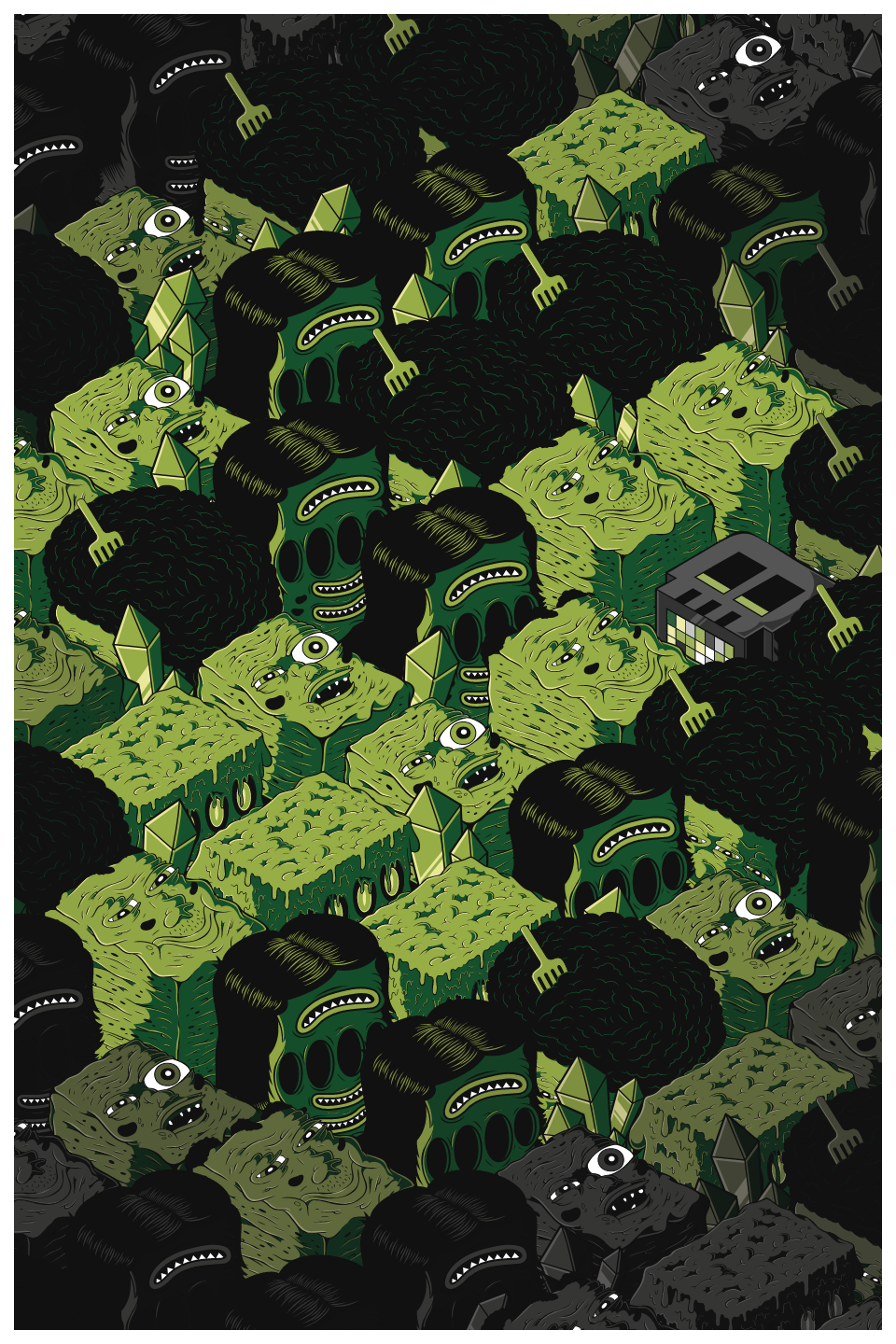 SMOLSKULLs × Monster Gaze #136 static NFT preview
