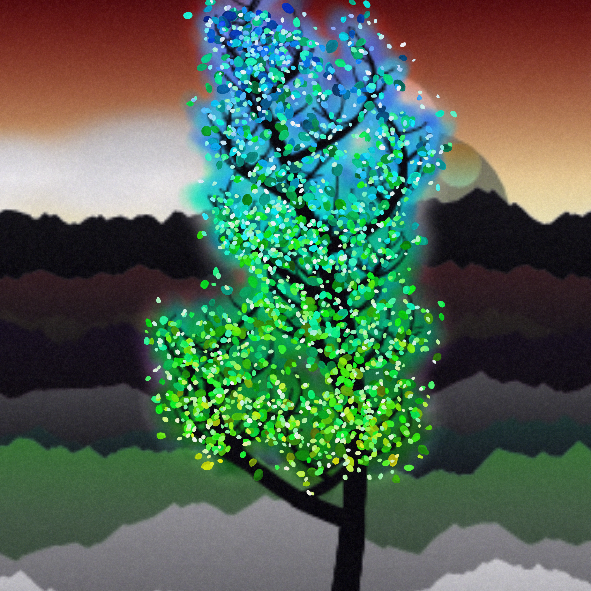 Dithered Branches #52 static NFT preview
