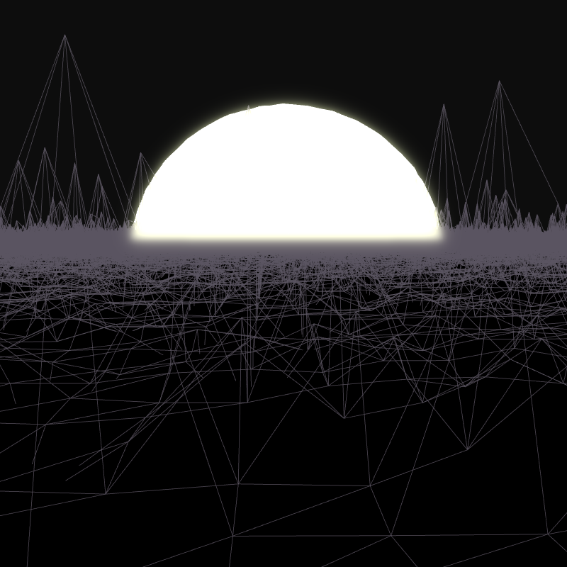 Generative Retrowave Field #61 static token preview