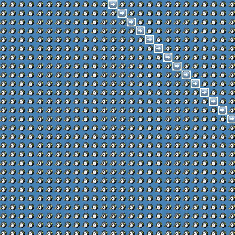 Elementary Cellular Emoji Automata #102 static token preview