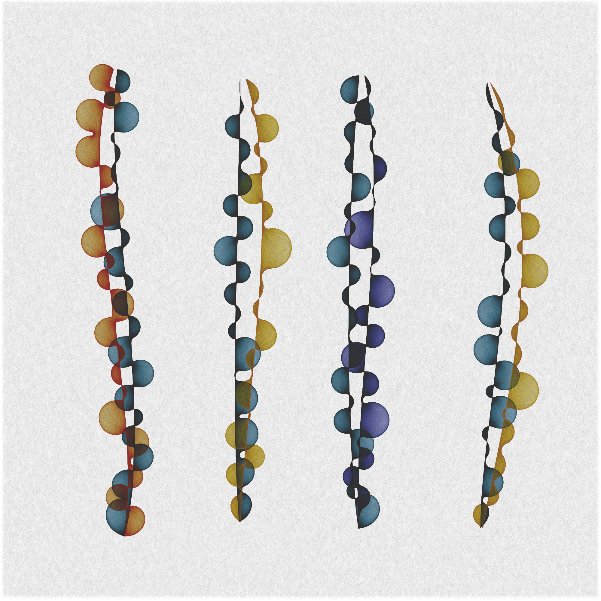 QuadTubes - Abstract Variations #75 static NFT preview