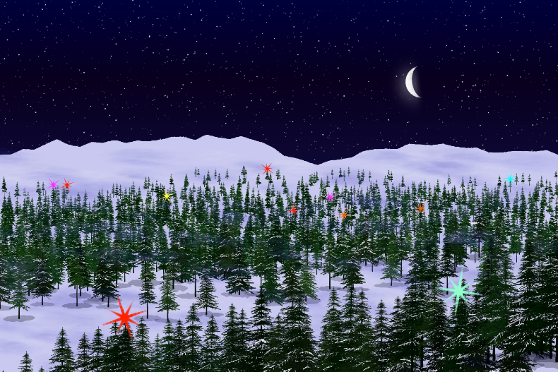 Evergreen Lights #102 static NFT preview
