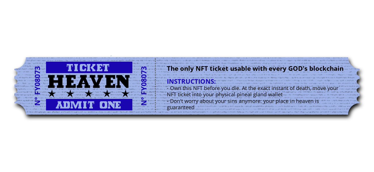 Ticket to Heaven #1 static token preview