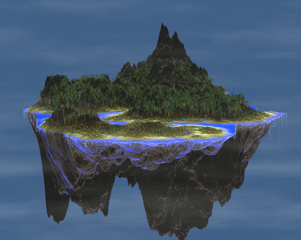 floating island #28 static NFT preview