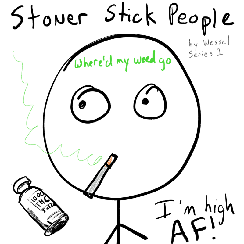 Stoner Stick People #71 static token preview