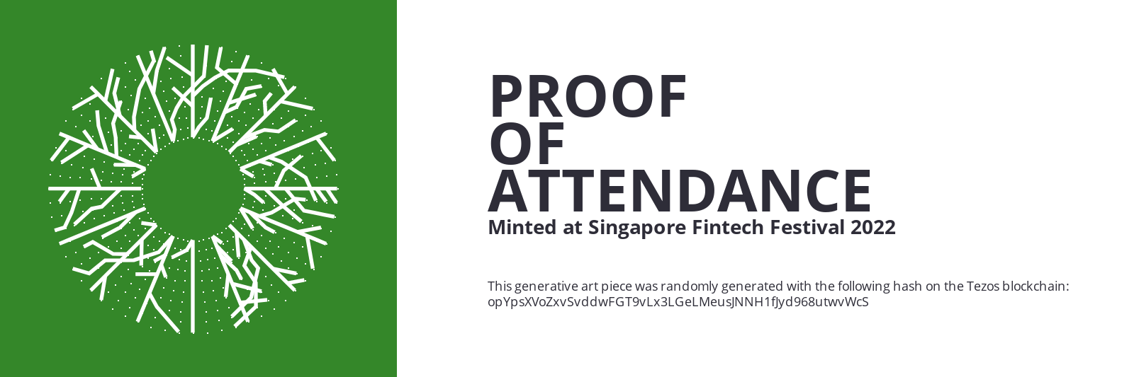 SFF2022 Proof of Attendance Token #1764 static token preview