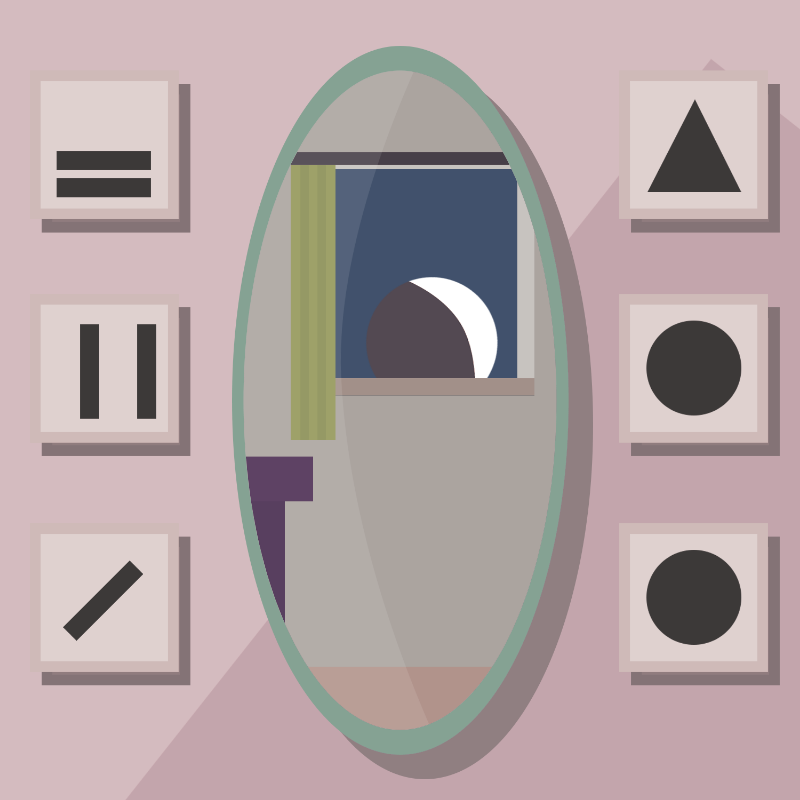 A moon in\and the mirror. #42 static token preview