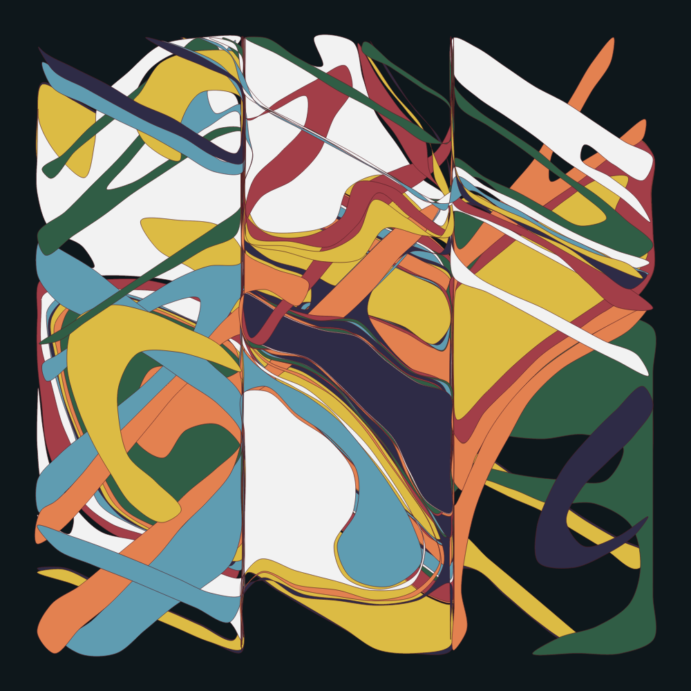 Geometric colorful shapes 3 #190 static NFT preview