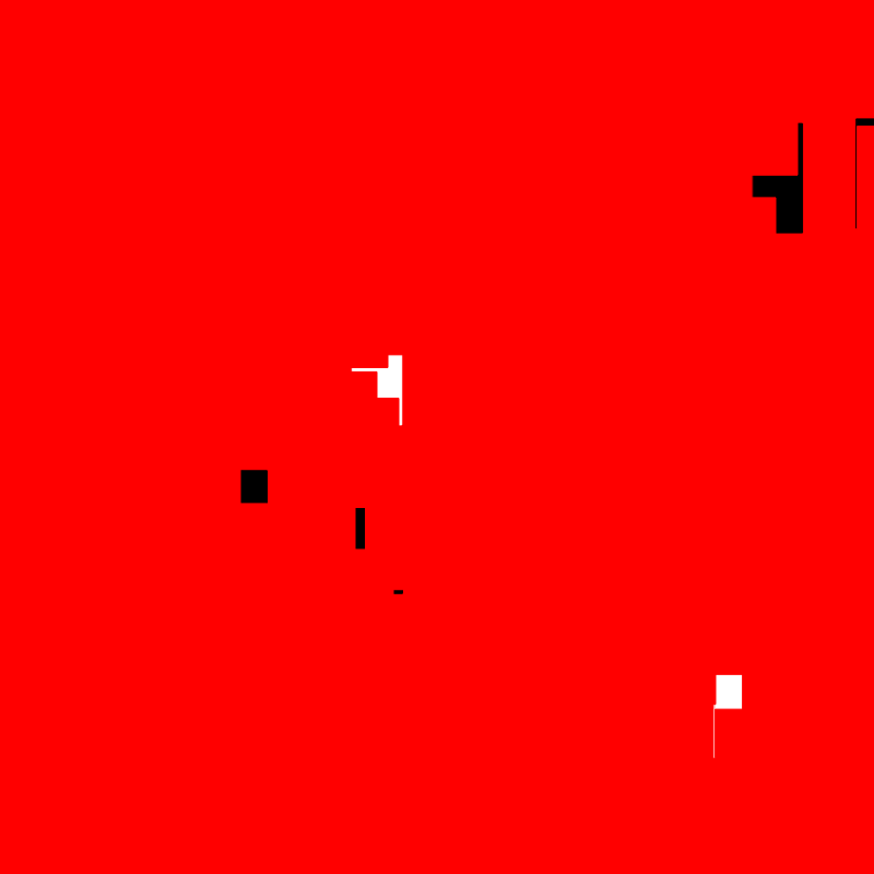 White & Black & Red All Over #1 static token preview