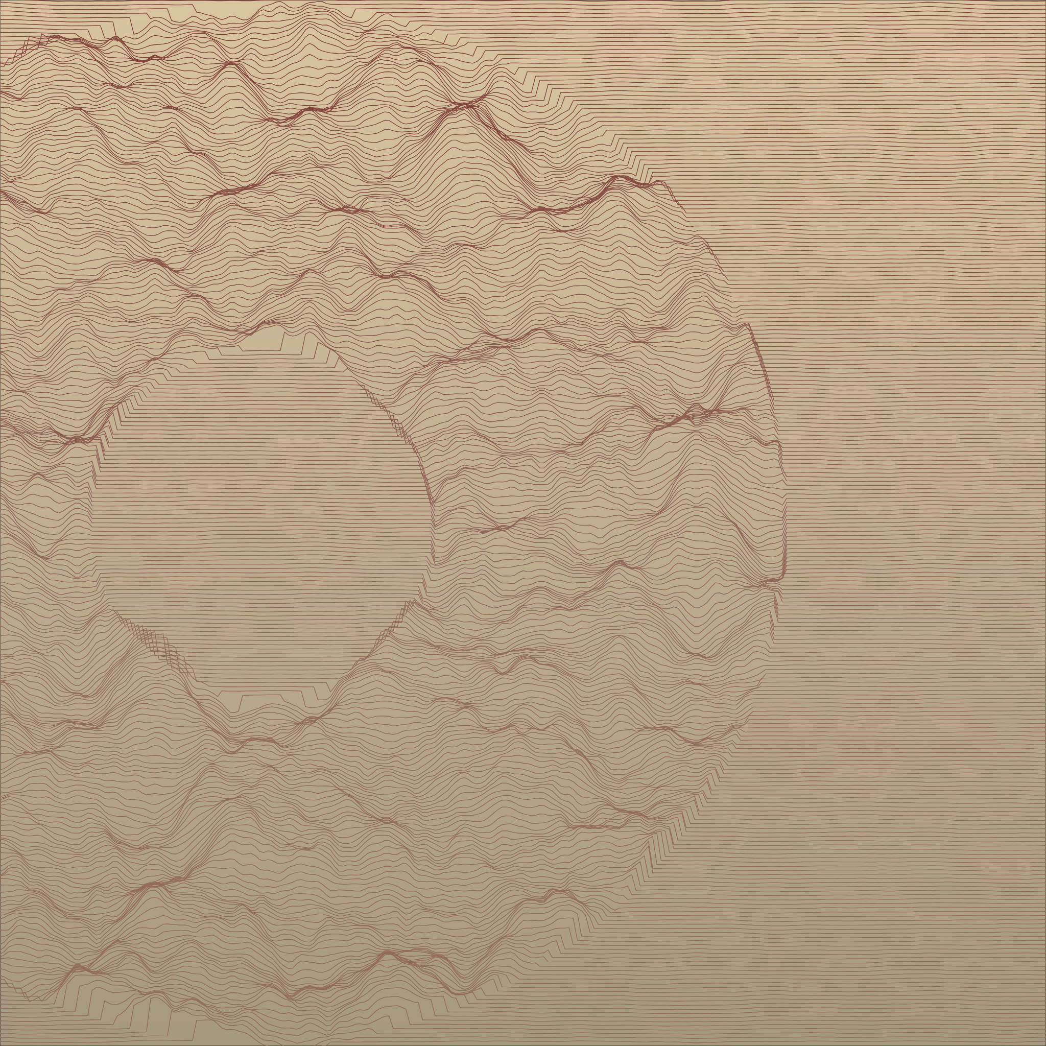 Waves Circle (For Plotter) #112 static NFT preview