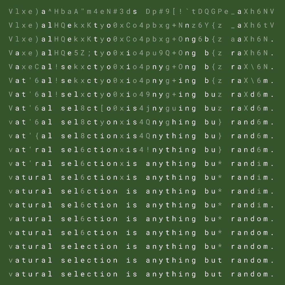 Natural selection #62 static token preview