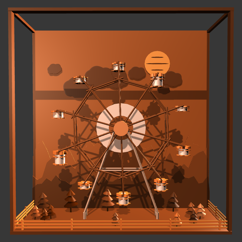 “Uncle Run” Fun Park: Ferris Wheel #26 static token preview