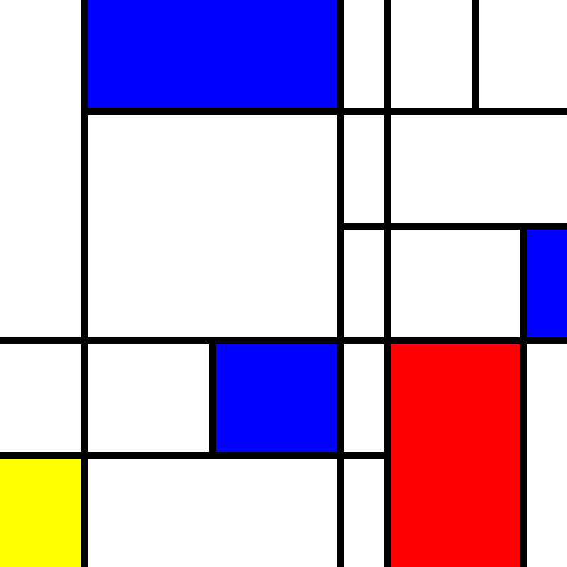 compositioninredblueandyellow.art, (NFT) #58 static NFT preview