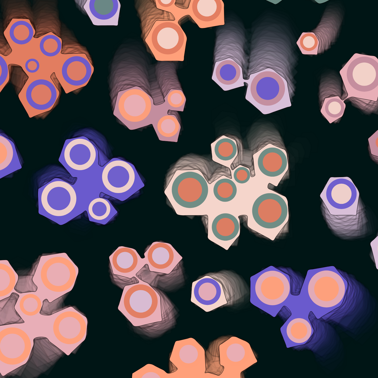 Geometric colorful shapes (Free edition) #136 static token preview