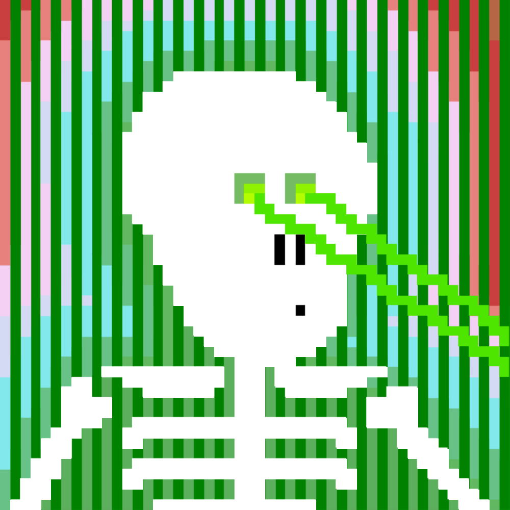 PIXEL SKULLETTI 1 #282 static token preview