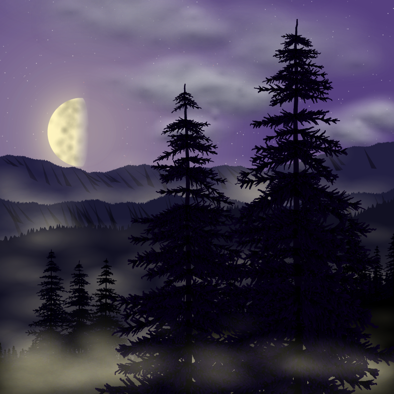 Moonlit Mountains #84 static NFT preview