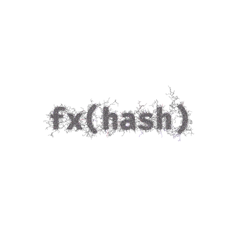 FXHASH Generative Logo #10 static token preview
