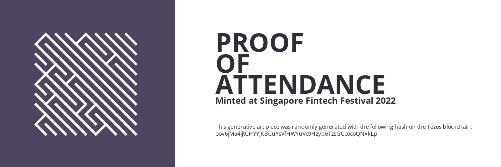 SFF2022 Proof of Attendance Token #1799 static token preview