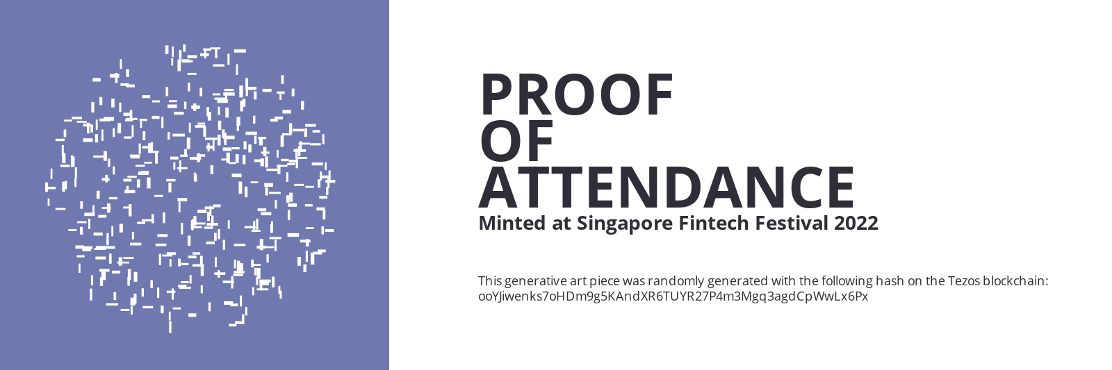 SFF2022 Proof of Attendance Token #700 static token preview