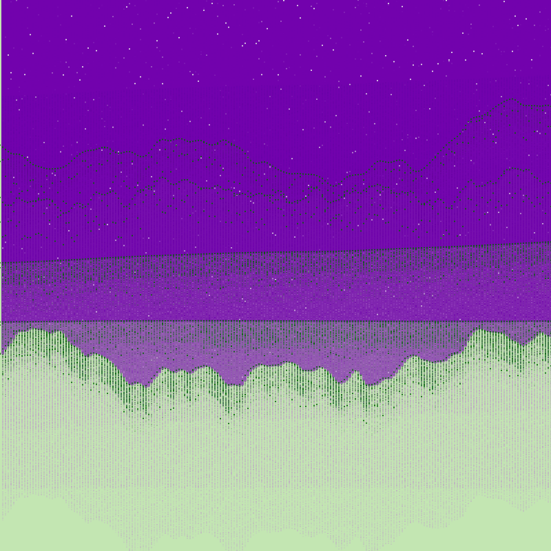 Glitched Mountains GT #209 static NFT preview