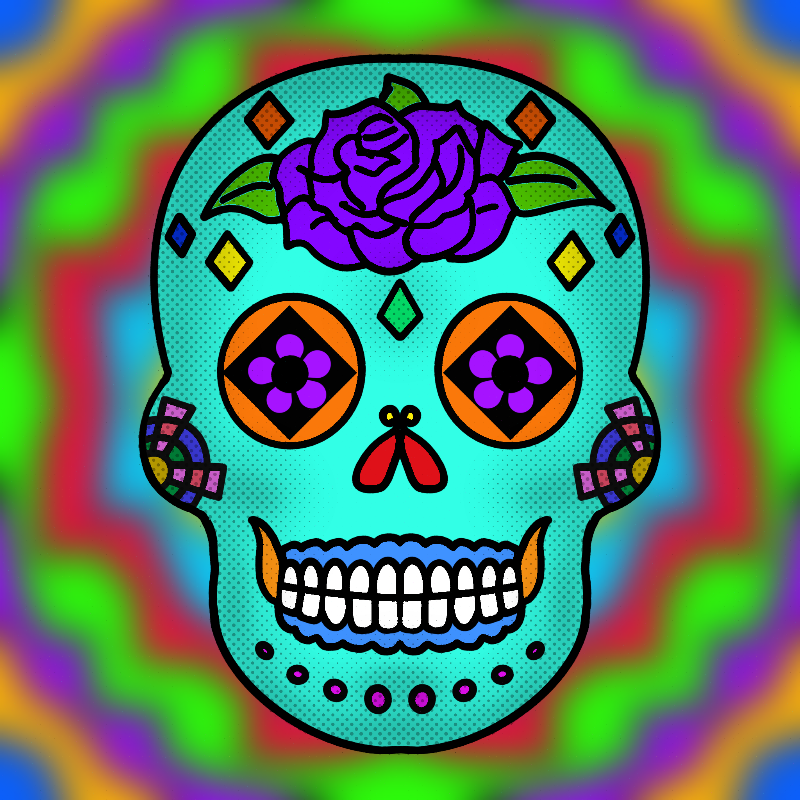Sugar Skulls #204 static NFT preview