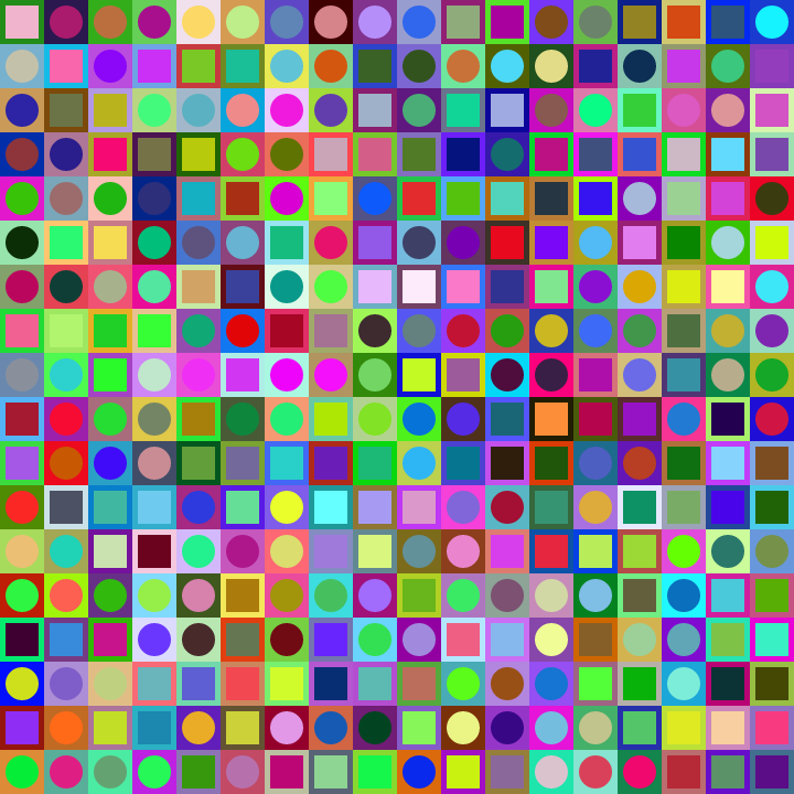 Square Dot Composition #121 static token preview