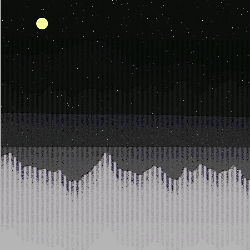 Glitched Mountains GT #122 static NFT preview