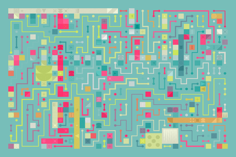 Scattered Pathways #74 static NFT preview