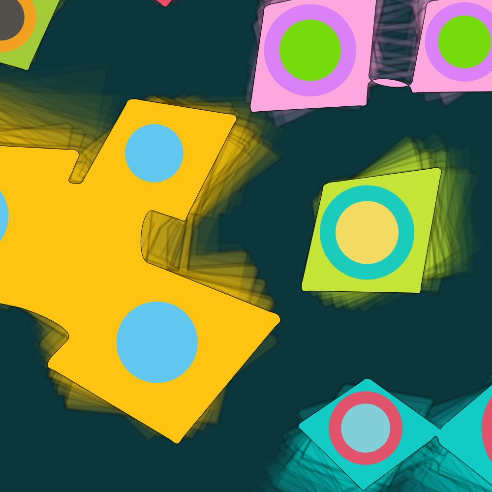 Colorful cartoon shapes(free edition) #46 static NFT preview