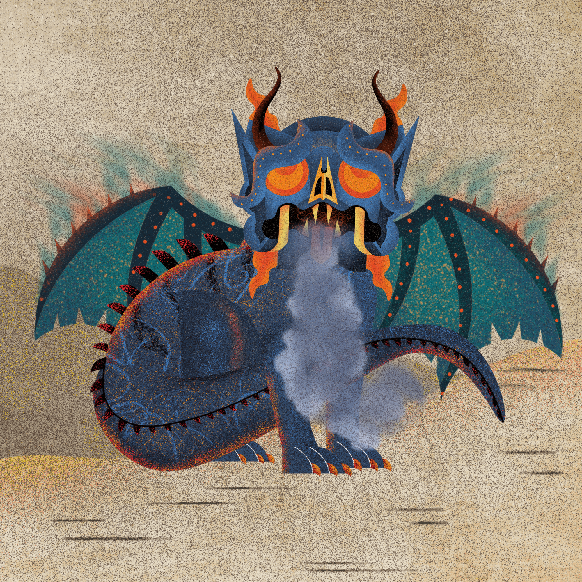 Ancient dragon #7 static token preview