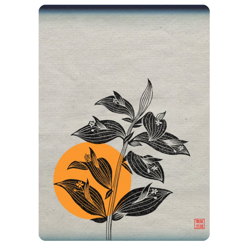 Zen flower card #51 static NFT preview
