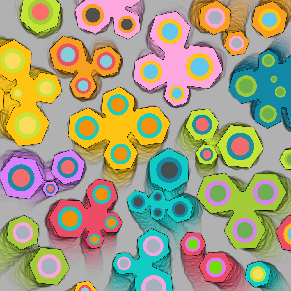 Colorful cartoon shapes(free edition) #63 static NFT preview